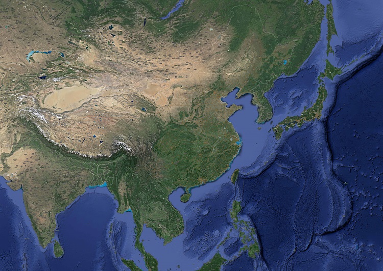 之后便可以查看中国资源卫星影像,也可以查看谷歌地图